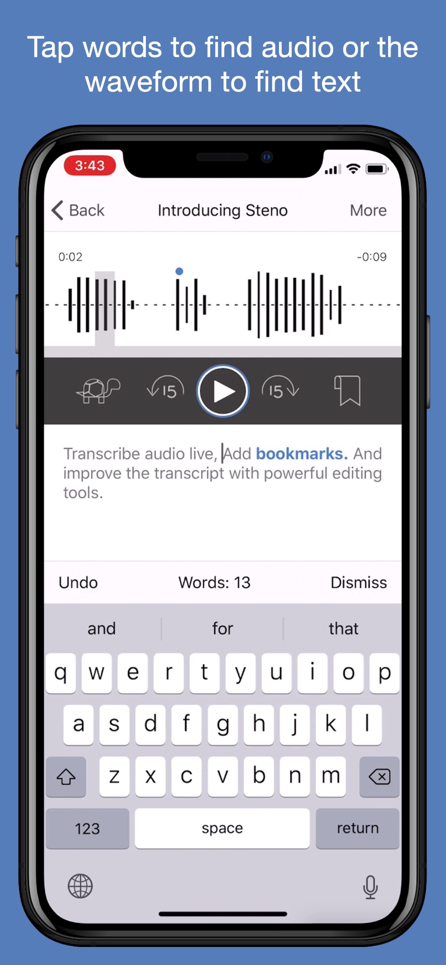 live transcribe for apple